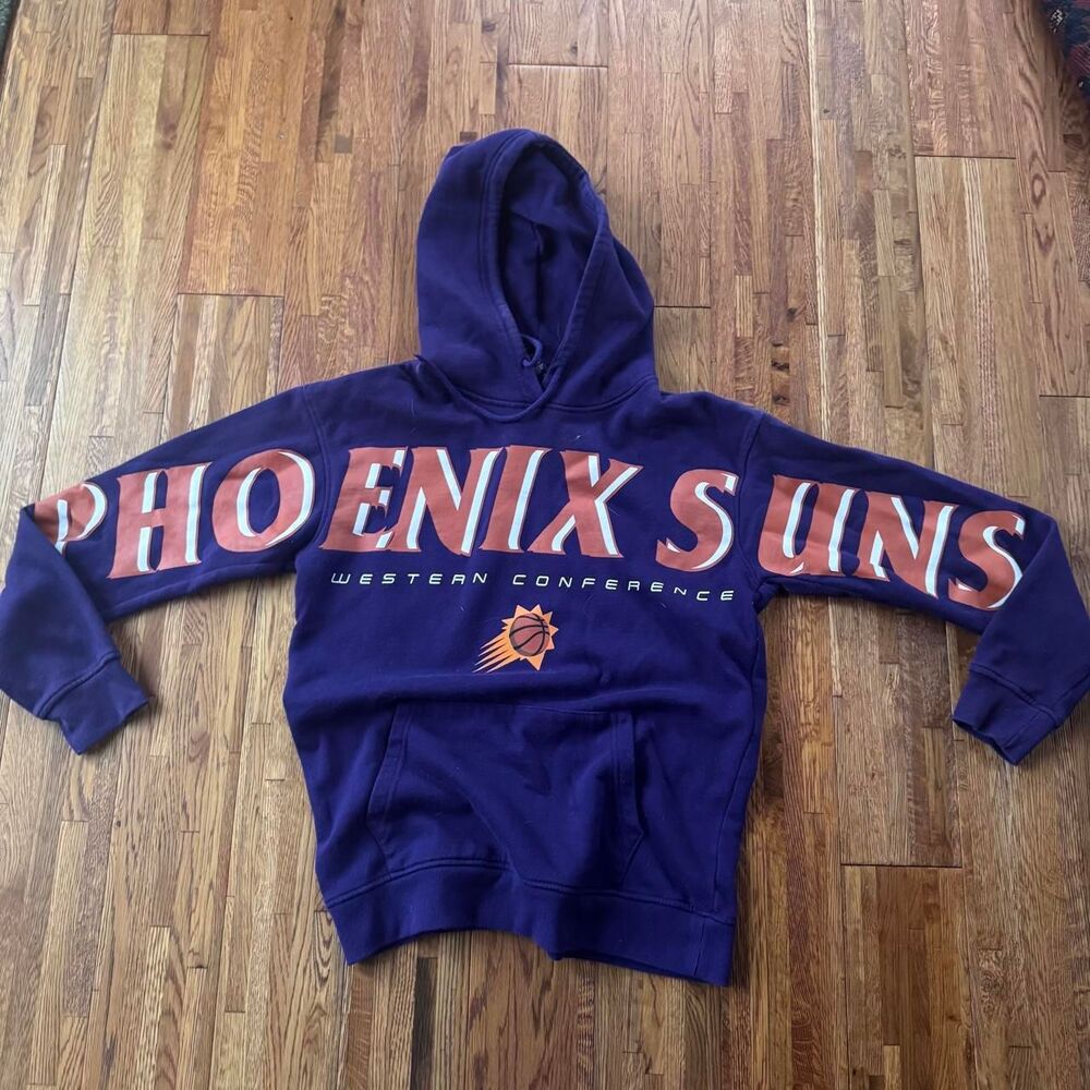 Nba Men's Purple and Navy Hoodie